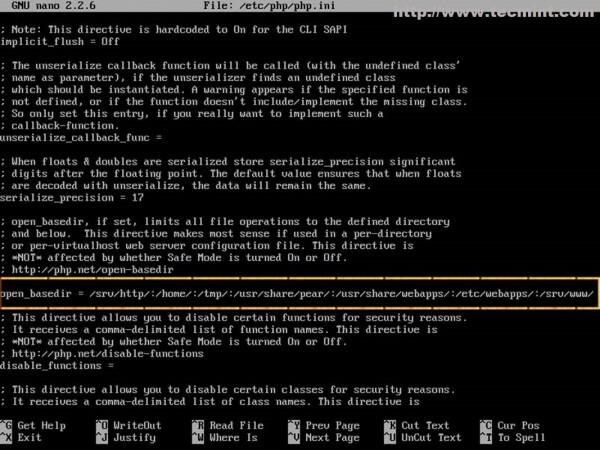 Enable open_basedir