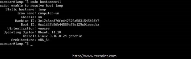 Set Hostname in Ubuntu 14.10