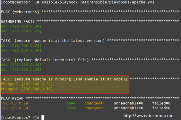 Ansible: Start Web Server